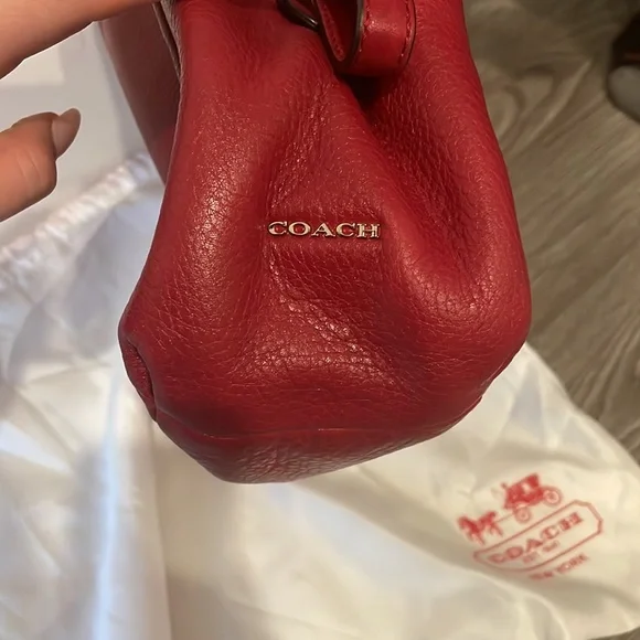 Red Coach Purse - Picture 4 of 5